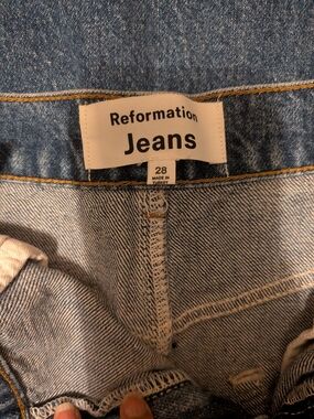Reformation Tazz Denim Skirt